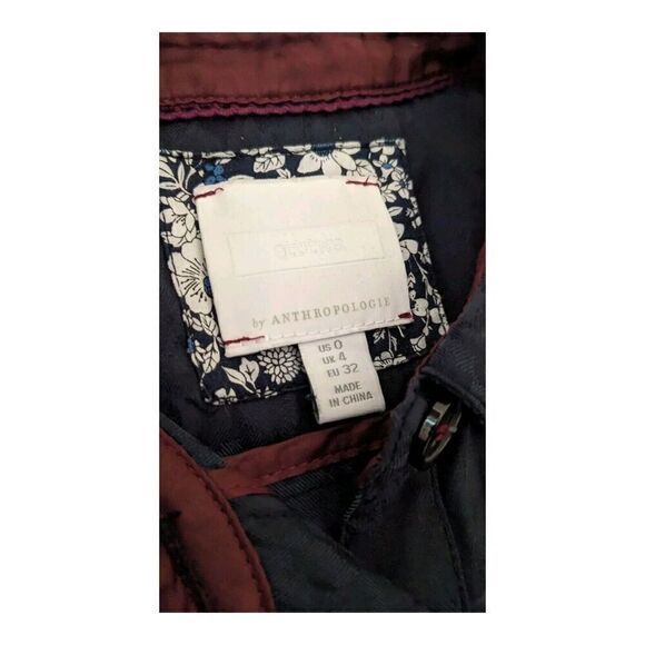 Anthropologie Ett:Twa James Navy Blue Tie Waist Wide Leg Jumpsuit Size 0 - Picture 2 of 4